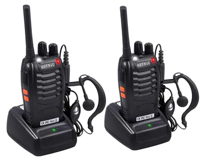Obrázok produktu pre Nabíjateľné vysielačky PMR446MHz s funkciou VOX a USB nabíjačkou, 2 kusy