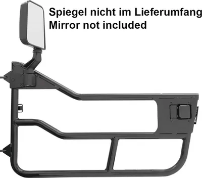 Produktbild von Bestop Element Halbtüren Set für TJ inkl. Türgriffe, kombinierbar mit Aufsteckfenstern