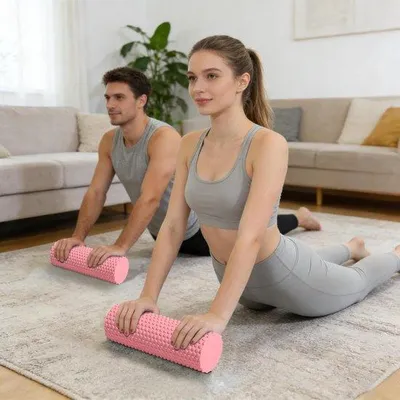 Productafbeelding van Schuimroller - Massage roller Yogaroller - Spierherstel - Vervormingsbestendig schuim - 30 cm - Niet gespecificeerd
