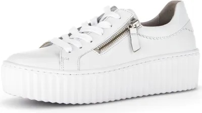 Obrázok produktu pre Topánky Gabor Sneaker Low - White Smooth Leather Veľkosť: 44 Normal