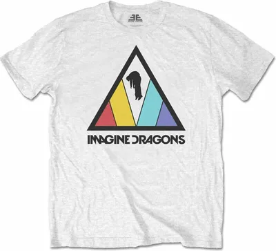 Produktbild von Imagine Dragons Triangle Logo White XL T-Shirt