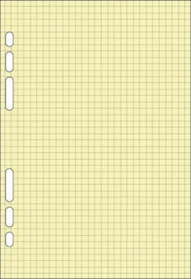 Produktbild von Timer Notizblock gelb kariert 142x210mm 40 Blatt Packung mit 5 Stück