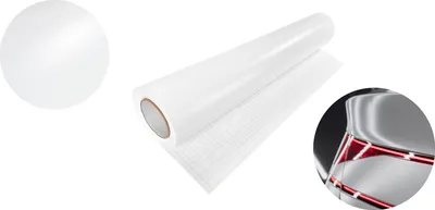 Produktbild von Autofolie Matt 75x50 cm - Weiß Matt - Klebefolie Auto mit Luftkanal-Kleber und UV-Schutz - Selbstklebend Folie für Innen und Außen - Auto Folierung für Tuning - Carwrappingfolie
