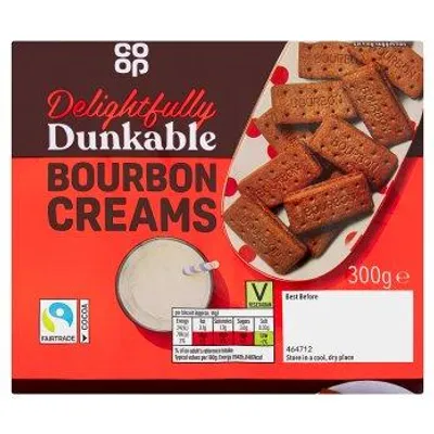 Produktbild von Co-op Bourbon Creams - 300g - Schoko Doppelkekse