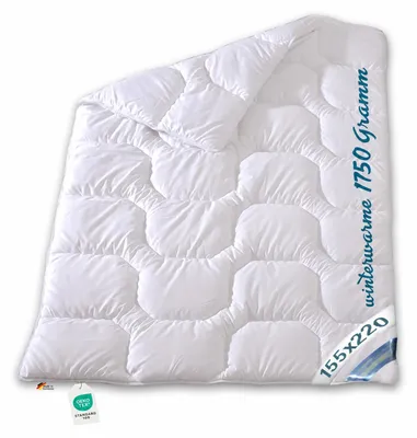 Produktbild von Extra warme Winter Bettdecke Duo Steppbett Baumwollbezug 155x220 95°