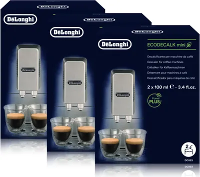 Produktbild von Delonghi EcoDecalk mini Entkalker für Kaffeevollautomaten 2x100ml (3er Pack)