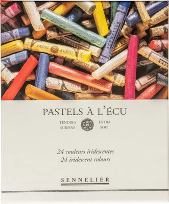 Produktbild von Sennelier Set trockener Pastelle Iridescent 24 Stück