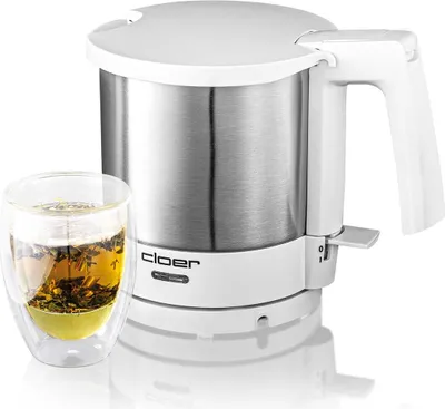 Produktbild von Cloer 4700 Wasserkocher 1 l mit herausnehmbarem Kalkfilter, innenliegende Füllmengenmarkierung, Überhitzungs- & Trockengehschutz, 360°-Basis,