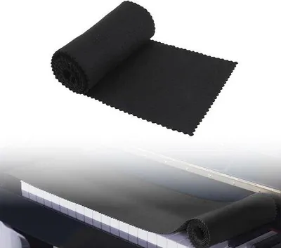 Produktbild von Pianodeckenschutz 125x15cm weich schwarz