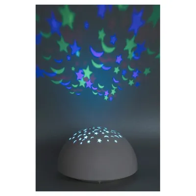 Obrázok produktu pre Rabalux Biely prenosný LED RGB projektor Lina 0,5W 1470