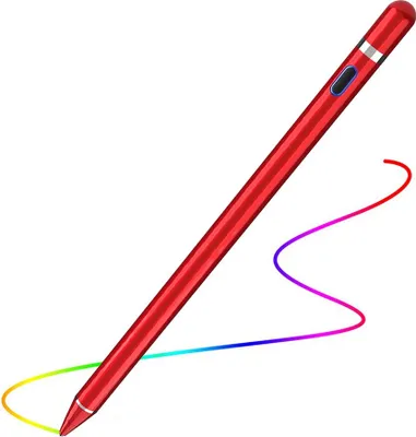 Produktbild von Active Stylus Pen für iPad Apple Pencil 1 2 IOS Stylus für Android Tablet Pen Pencil für iPad Huawei Samsung Xiaomi Smartphone (Farbe: Rot)