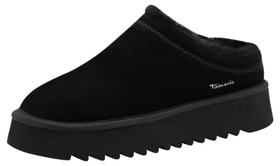 Produktbild von Tamaris Damen Sabot Leder schwarz 40