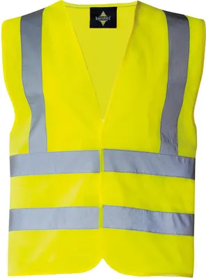 Produktbild von Korntex Unisex Warnschutz-Weste Vier Reflexstreifen Weste KX140 Gelb Signal Yellow 6XL