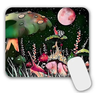 Zdjęcie produktu dla Podkładka pod mysz gamingowa do biura, wymiary 24 x 20 x 0,3 cm, antypoślizgowa, możliwość prania, wykonana z naturalnej gumy