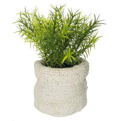 Produktbild von Künstliche pflanze zementtopf h14cm  - Atmosphera créateur d'intérieur