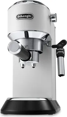 Zdjęcie produktu dla De’Longhi Dedica Style EC 695.W, Ekspres do espresso, 1,1 l, Podstawka pod kawę, Kawa mielona, 1300 W, Biały