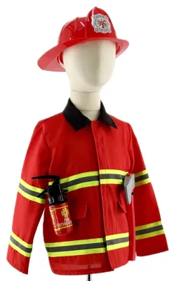 Produktbild von Kostüm Feuerwehrmann Tiny - 8 - 10 Jahre - Verrotten | by Labay