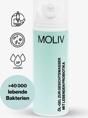 Image de MOLIV Oleo-Gel Nettoyant visage aux probiotiques vivants 150ml