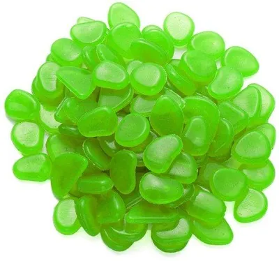 Produktbild von Leuchtende Steine – 100 Stück – Dekoration für den Garten, Kieselsteine – Fluoreszierende Steine – Leuchten im Dunkeln – Umweltfreundliches Harz