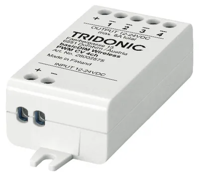 Zdjęcie produktu dla Tridonic 28002575, Ściemniacz światła, Zewnętrzny, Bezprzewodowy, Biały, IP20, 144 W