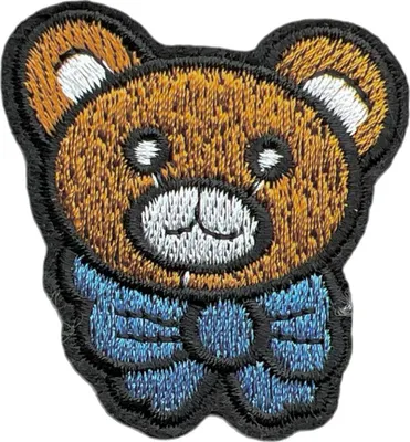 Produktbild von Teddybär-Emblem-Aufnäher zum Aufbügeln