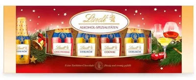 Produktbild von Lindt Alkohol Spezialitäten Fläschchen 131g