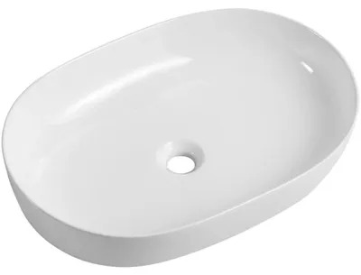 Immagine prodotto di CERANO - Lavabo in Vetroceramica Nicole - da appoggio - bianco lucido - 60x42 cm