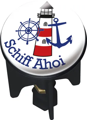 Produktbild von WENKO Pluggy Waschbeckenstöpsel Schiff Ahoi