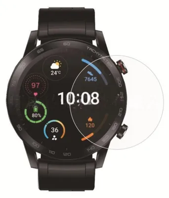 Obrázok produktu pre INF Temperované ochranné sklo kompatibilné s Honor Watch 6 Plus - 2 ks, zakrivené hrany, HD priehľadnosť, proti odtlačkom