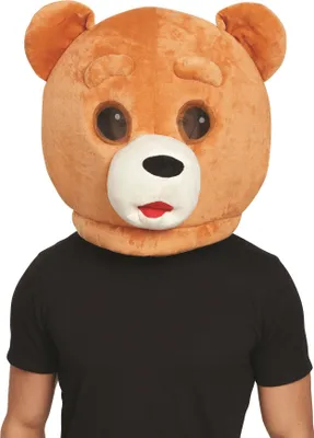 Image de Bristol Novelty - Masque de mascotte pour homme/femme unie BN1920 (taille unique) (Marron/Blanc)
