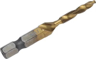 Image de Tarauds à queue hexagonale Titanium Coated Metric Screw Combination Tapping Bit for WoodM4