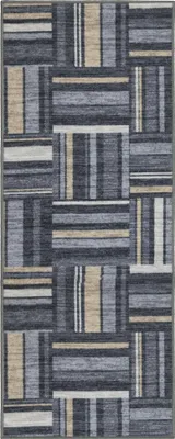 Produktbild von Teppich Läufer Flur - 80x250 cm - Mehrfarbig - Rutschfest - Läufer für die Küche - Geometrisches Muster - Geflecht