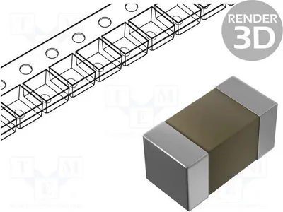 Obrázek produktu pro Kondenzátor: Keramický; MLCC; 10 µF; 16 V; X5R; ±20%; SMD; 0603 CL10A106MO8NQNC. Kondenzátory MLCC, SMD, 0603
