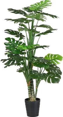 Image de Mica Decorations Plante artificielle Monstera - 80x80x160 cm - Polyester - Vert