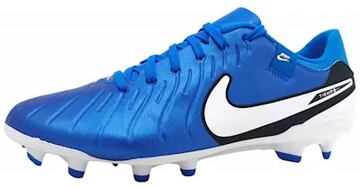Image de Chaussures de football Nike Tiempo Legend MG pour hommes, couleur bleue, adaptées à la pratique du football et au quotidien
