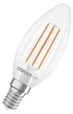 Produktbild von Osram LED-Lampe Minikerzenform 3.8 W, warmweiß, E14 Sockel, 806 lm, 6-Pack, aus klarem Glas