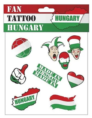Productafbeelding van SportTeam® Tattoostickers, Hongarije, model 1