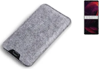 Produktbild von K-S-Trade Filz Handyhülle kompatibel mit Sony Xperia 5 III Schutzhülle Filztasche Filz Tasche Case Sleeve Handy Hülle Filzhülle grau