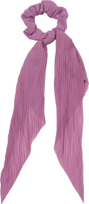Produktbild von styleBREAKER Damen Haargummi plissiert mit Schleife im Retro Style, elastisch, Scrunchie, Zopfgummi, Haarband 04027014
