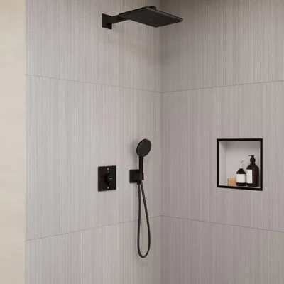 Obrázek produktu pro Sprchový systém hansgrohe Raindance Alive Q 210/340, 1 proud vody, sprchová hlavice softcube