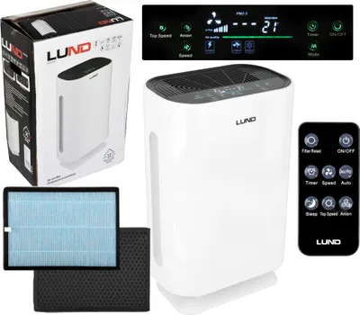 Produktbild von Luftreiniger Lund 40W 220M3/H Hepa 4 Stufen, Fernbedienung, Mit Ionisierung