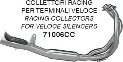 Produktbild von ARROW 71006CC Rennsammler für Kawasaki