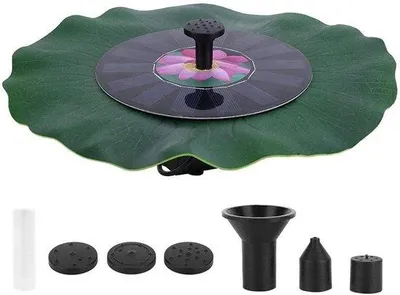 Immagine prodotto di Pompe solari a forma di ninfea per la decorazione dello stagno e la manutenzione della circolazione dell'acqua