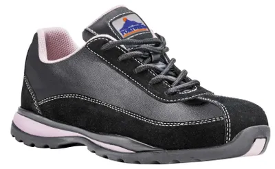 Productafbeelding van Portwest FW39 Steelite dames veiligheidsschoen S1P HRO, zwart/roze, maat 41