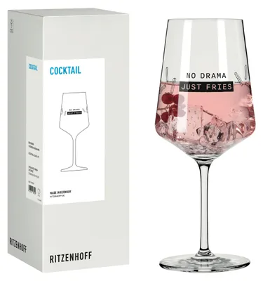 Produktbild von Ritzenhoff Be Happy Cocktailglas #1 Sprüche 544 ml Kristallglas