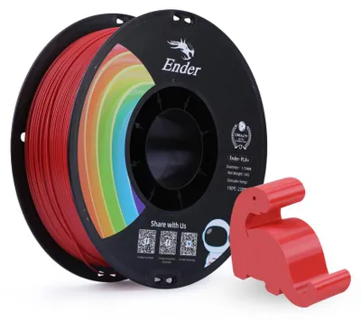 Produktbild von PLA+ Filament Red, 3D-Filament (rot, 1 kg, 1,75 mm, auf Rolle)