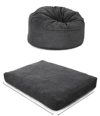 Immagine prodotto di Divano-letto, design trasformabile, rivestimento lavabile, grigio