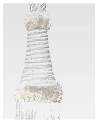 Produktbild von Raffhalter 65 cm mit Kordel und Quaste 22 cm in Cremeweiß für Gardinen im Barock Design
