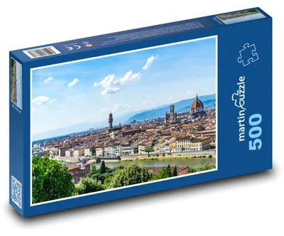 Zdjęcie produktu dla Puzzle 500 Panorama Florencji z katedrą - martinpuzzle