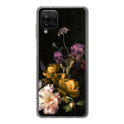 Produktbild von MuchoWow® Handyhülle Schutzhülle Hülle für Samsung Galaxy A12 Blumen - Muster - Pflanzen Silikon Softcase Handy Hülle - Bild